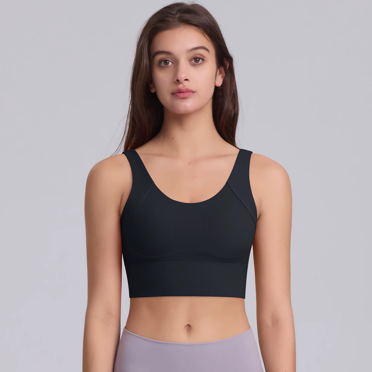 Premium U Neck Push up Ladies XXX Sexy Sports Bra High Support Back With Adjustable Hook Removable Pads