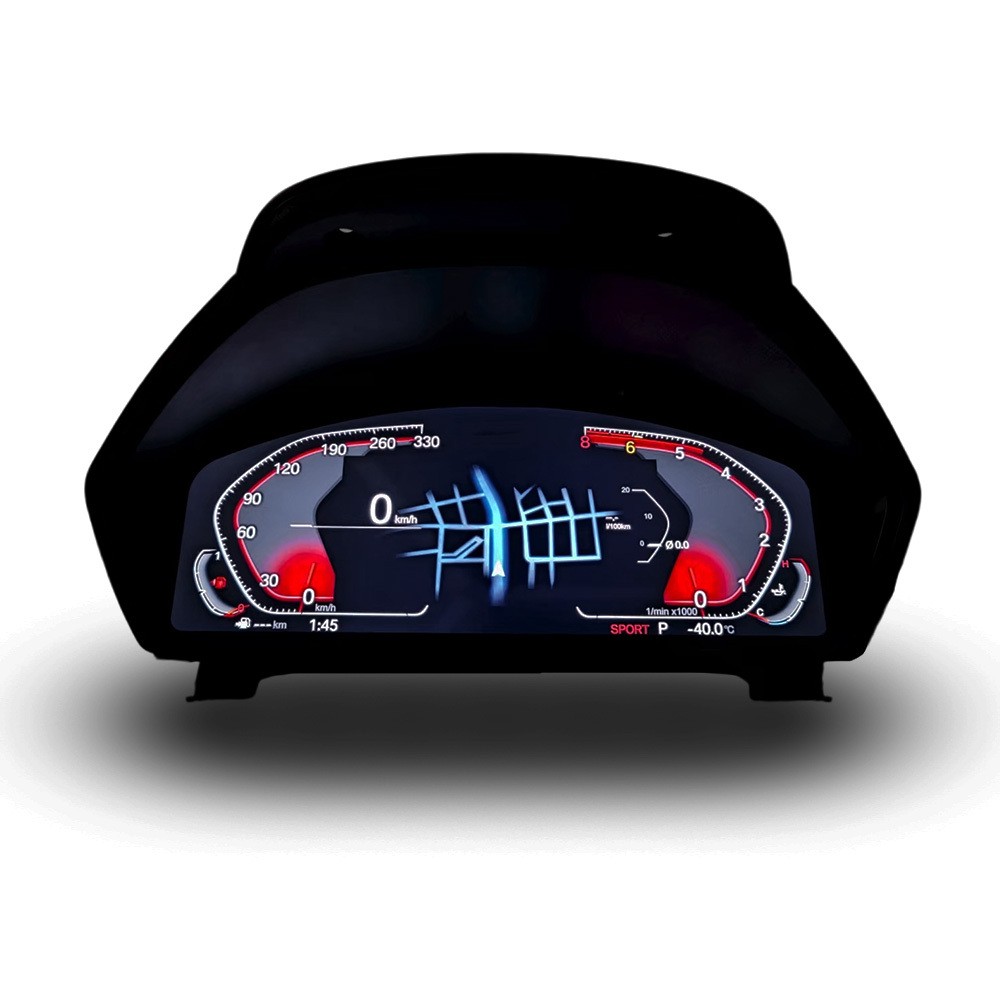 New 12.3-inch LCD Speed Oil Temperature Display Instrument Screen Suitable for BMW F-series F20 F21 F22 F23 F44 F45 F48 F49 X1