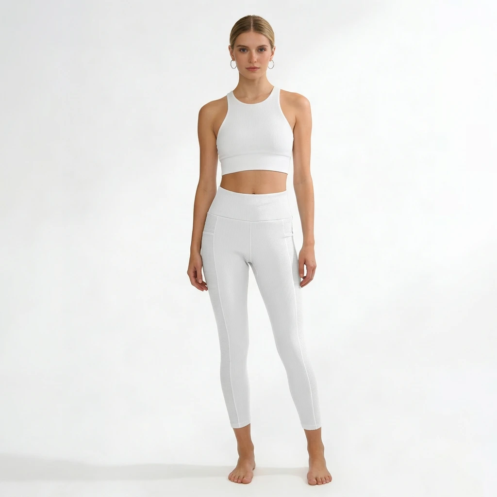 Women's Yoga Leggings Mid Full Length Lightweight Elastic Spandex/Polyester Breathable Sweat-Wicking Quick Dry Solid Textured