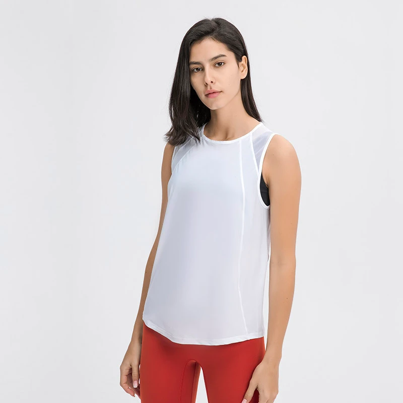 Women's Casual Summer Sleeveless Tank Top Quick-Drying Breathable Eco-Friendly Jersey Sports Top for Fitness Gym Yoga Workout