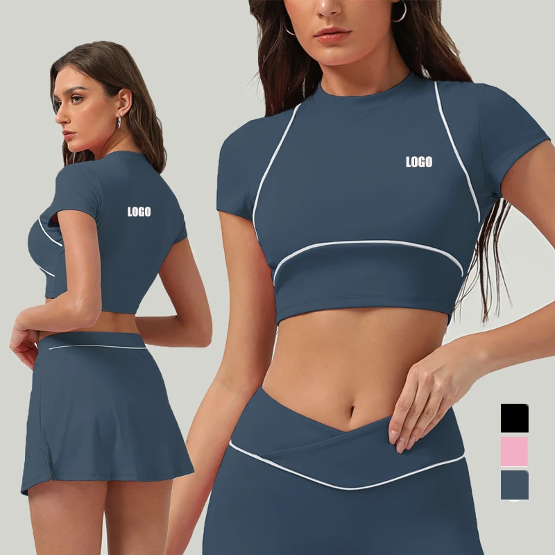 Women's Lightweight Quick-Dry Breathable Four-Way Stretch Yoga Fitness Workout T-Shirt Color Blocking Sports Tank Top Gym
