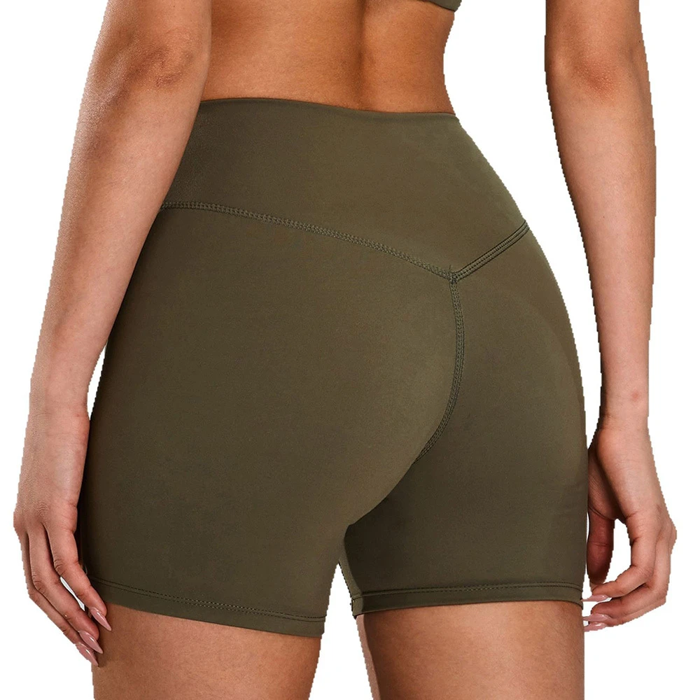 HEALY Custom Women's Workout Shorts High waisted Form Fitting Quick Dry Sports Yoga Shorts Fitness Shorts For Daily Training