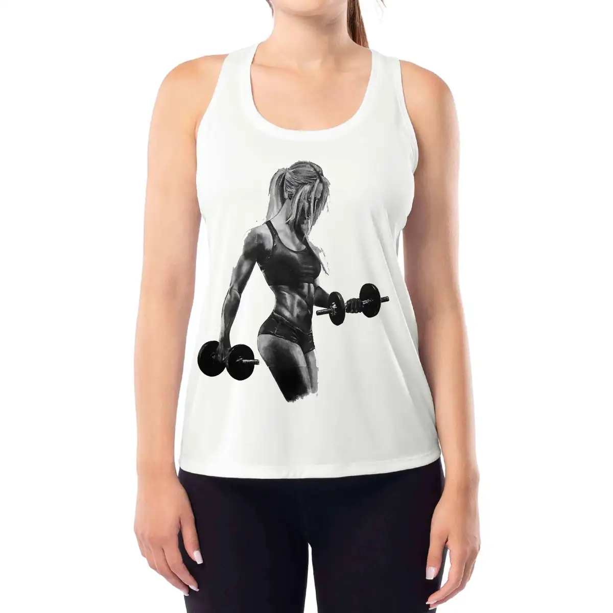 Women's Tank Top Slim Fit Sleeveless Shirt Perfect for Yoga, Gym Training and Casual Summer Outfits
