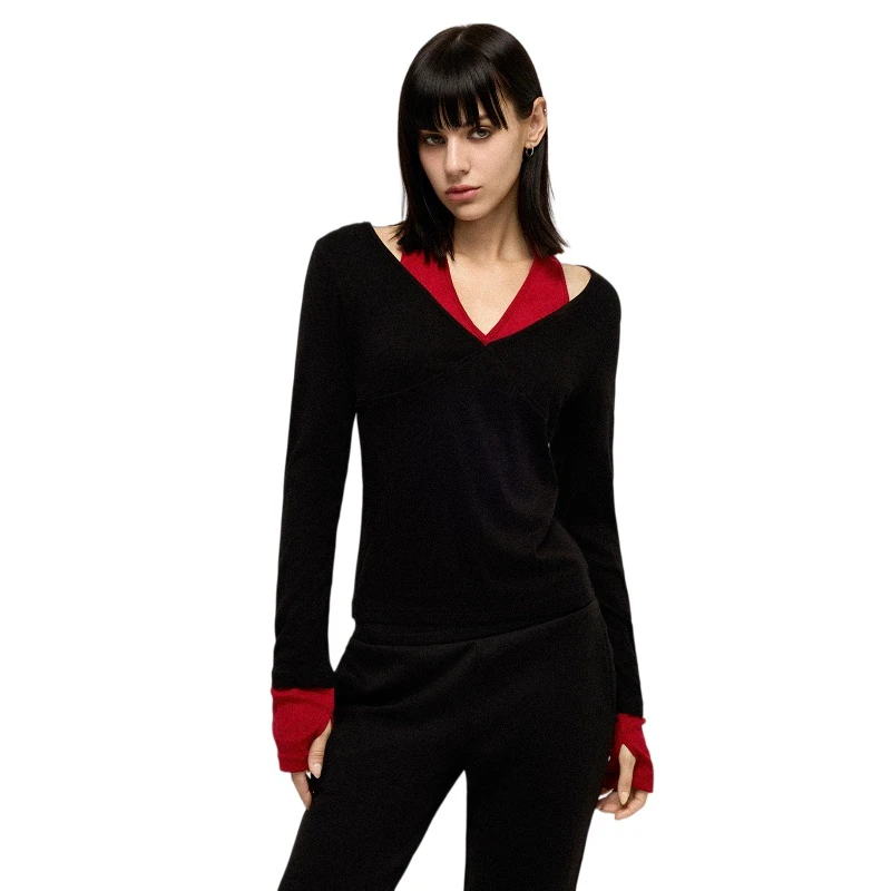 New Printed Knitted Long Sleeve Blouse Yoga Top Women Skin-Friendly Slim Fit Pilates High-End Fitness Shirt Cover-Up Athletic