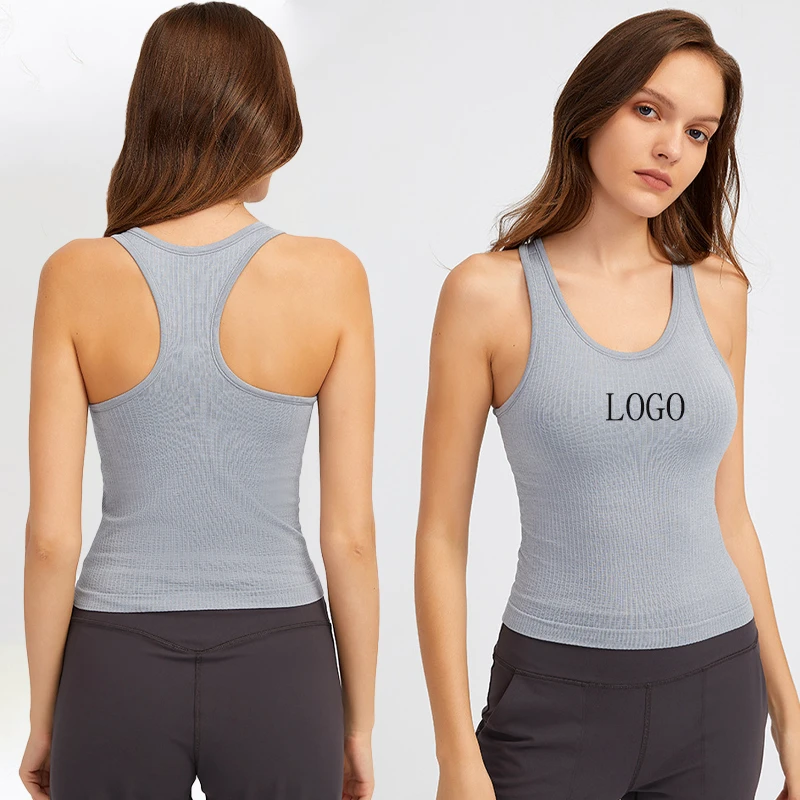 Yoga Vest Top Summer Cross Shaped Beautiful Back Chest Cushion Fitness Sleeveless Tank Top Women Breathable Spandex/Nylon