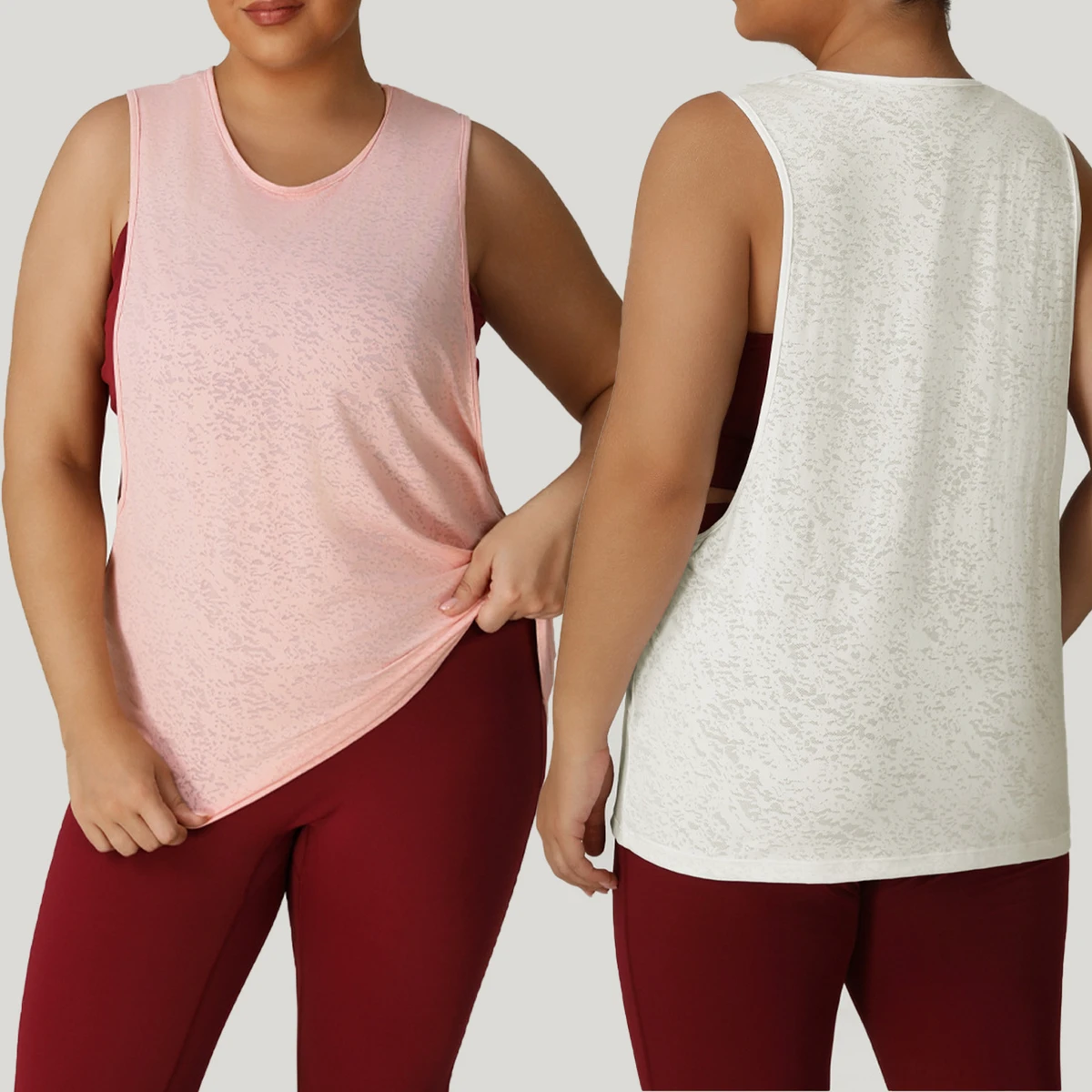 YIYI New Plus Size Sleeveless Women's Sports Top Round Neck Breathable Girls Yoga Vest Quick Dry Fashion Fitness Female tank Top