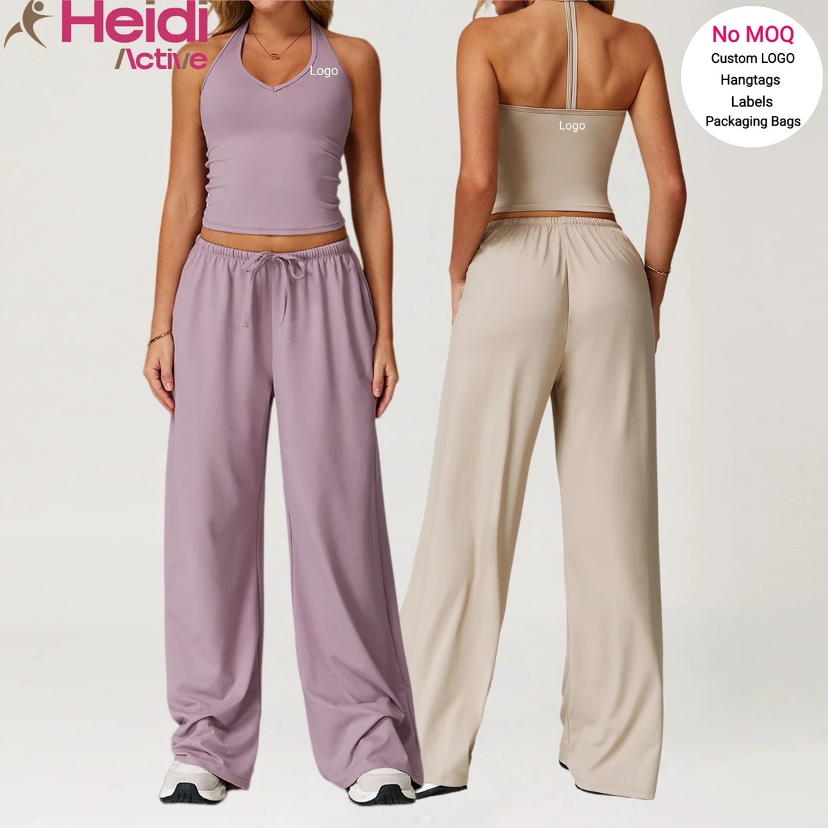 High Quality Fitness Wear Moisture Wicking V-neck Y Back Yoga Tank Top Loose Fit Leisure Women Yoga Leggings Gym Yoga Set