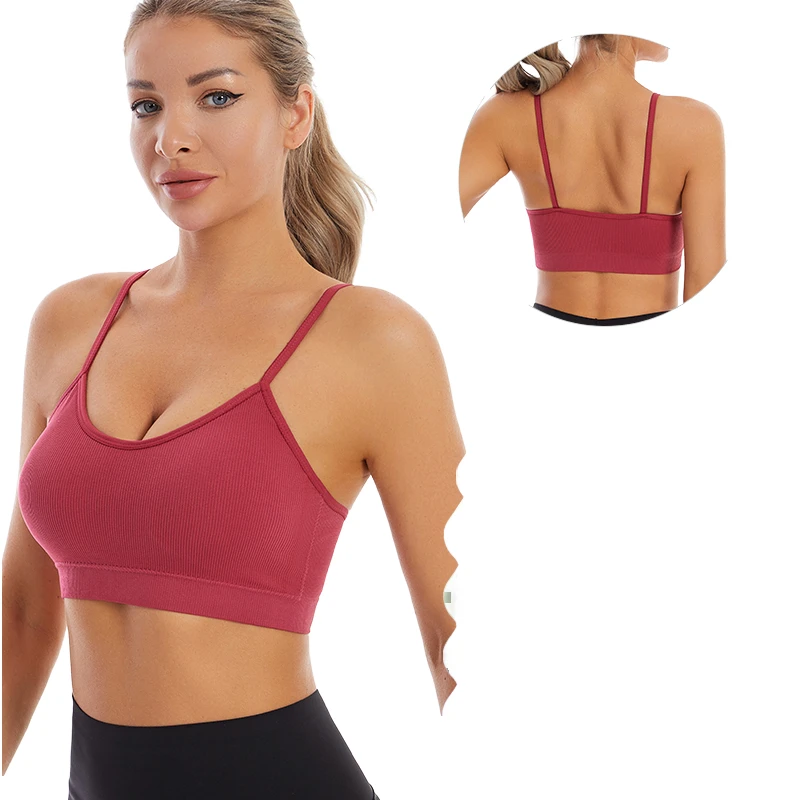 Wholesale Women's Quick-Drying Sports Bras Breathable Leisure Yoga Running Beauty Back Yoga Vest Plus Size Sports Bra for Girls