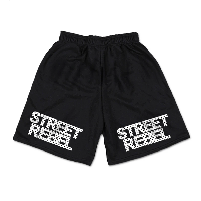 100% Polyester Shorts,Quick Dry Printing Logo Mens Sport Gym Running Basketball Shorts