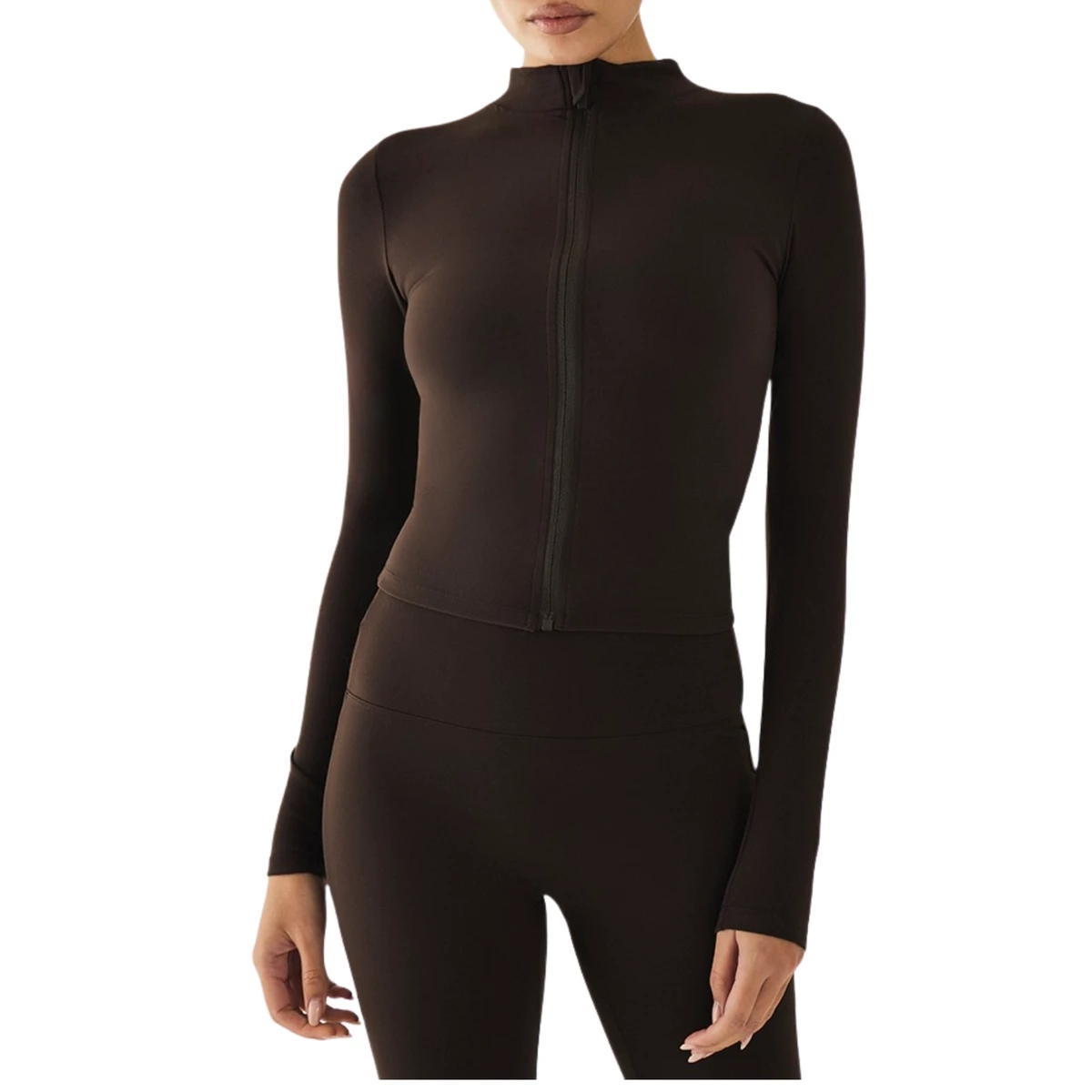 Custom Plus Size Womens Yoga Sportswear Breathable Lightweight Quick Dry Fitness Jacket Front Logo for Autumn Casual Workouts