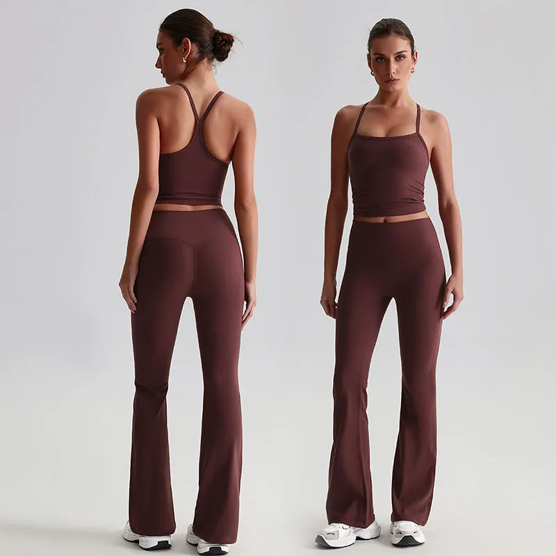 New Solid Seamless Ribbed High-Elasticity Eco-Friendly Breathable 2-Piece Sportswear Yoga Set Quick-Dry Zip-Up Hoodie Tight-Fit