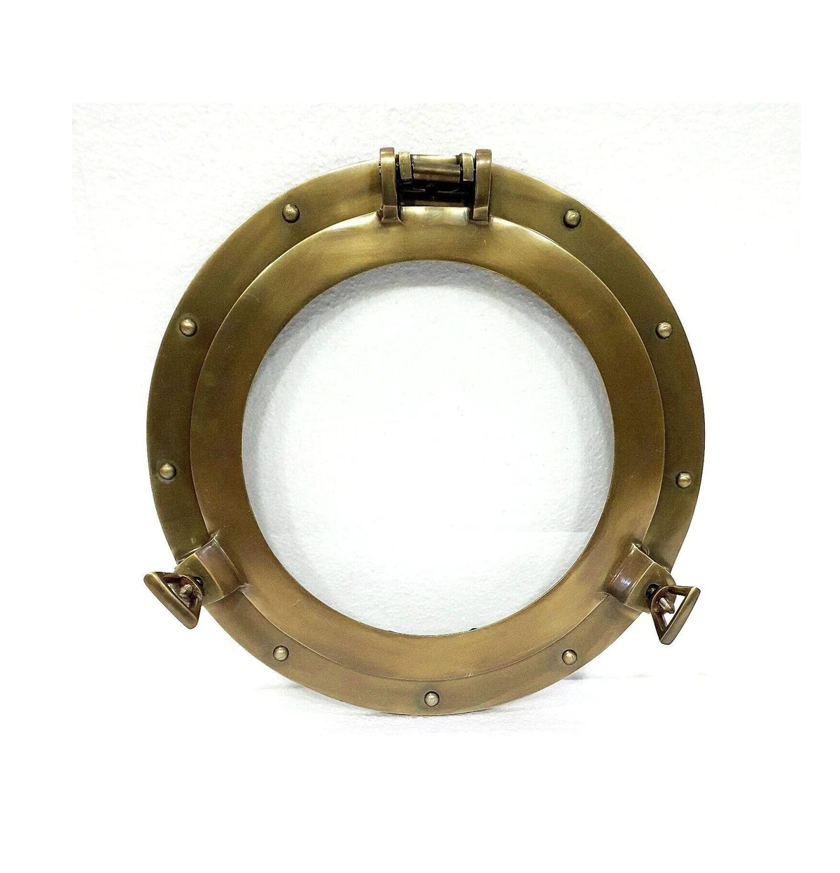Antique Industrial Porthole Round Window Glass Nautical Home Decor for Boat or Ship Christmas in