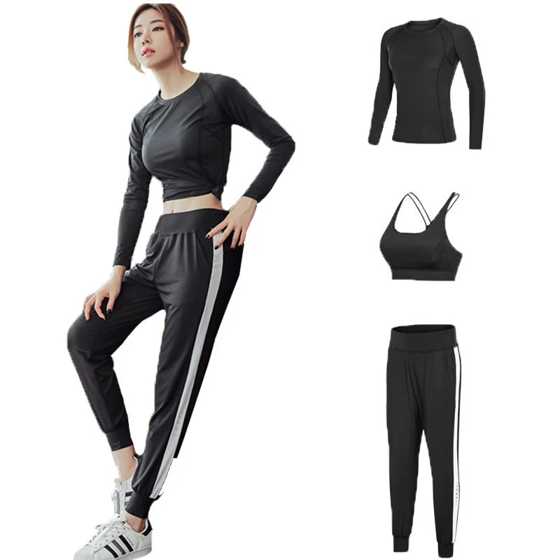 Sports Suit Women's Professional Gym Running Suit Casual Yoga Three Piece Set High End Breathable for Gym Fitness Sets