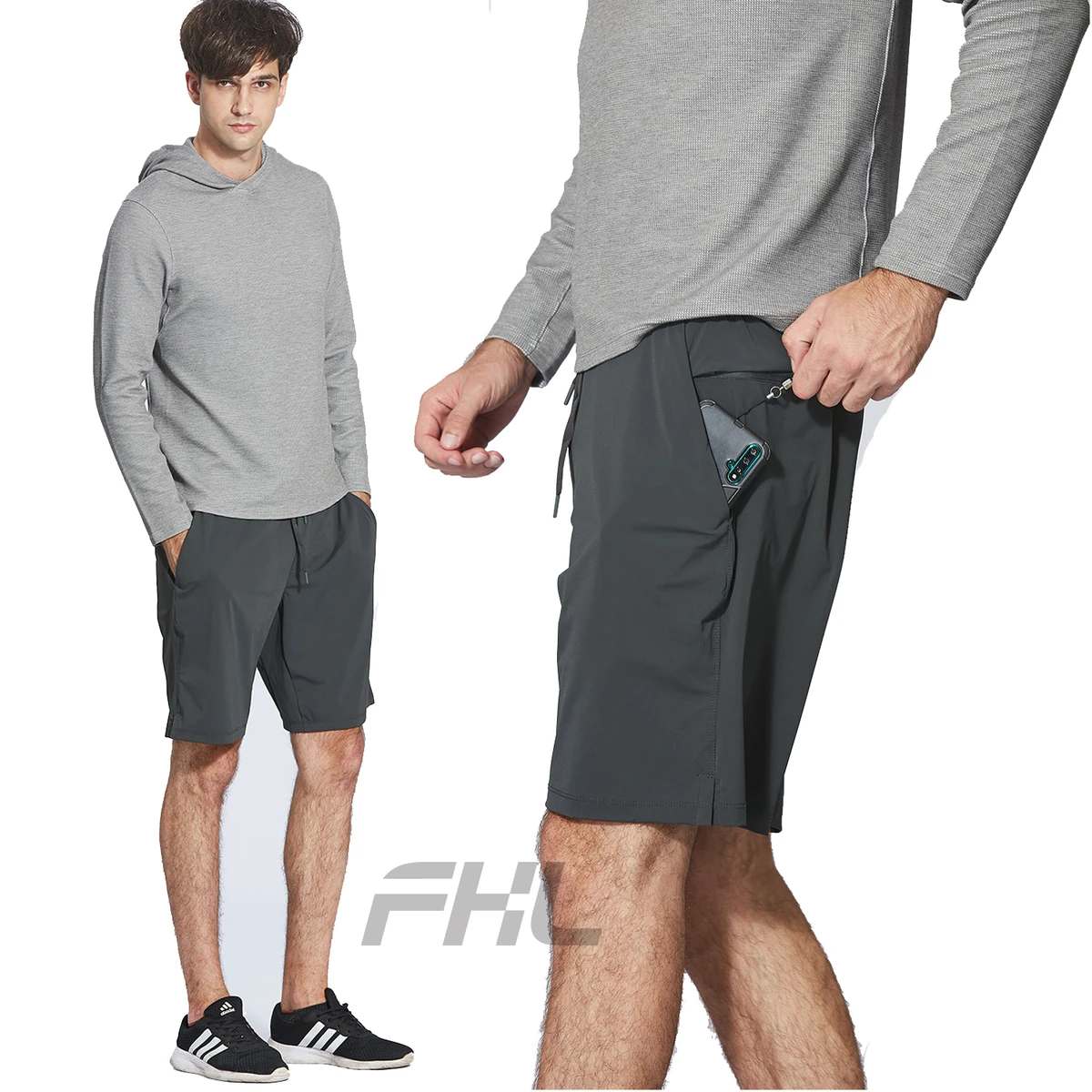 Lulu Men's Shorts Best Quality Quick Dry Nylon Compression Running Athletic Gym Sport Men's Workout Shorts Wear