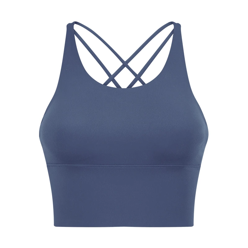 High Quality Sports Bra Girls Fitness Yoga Wear comfort Cross Back Yoga Sports Bra