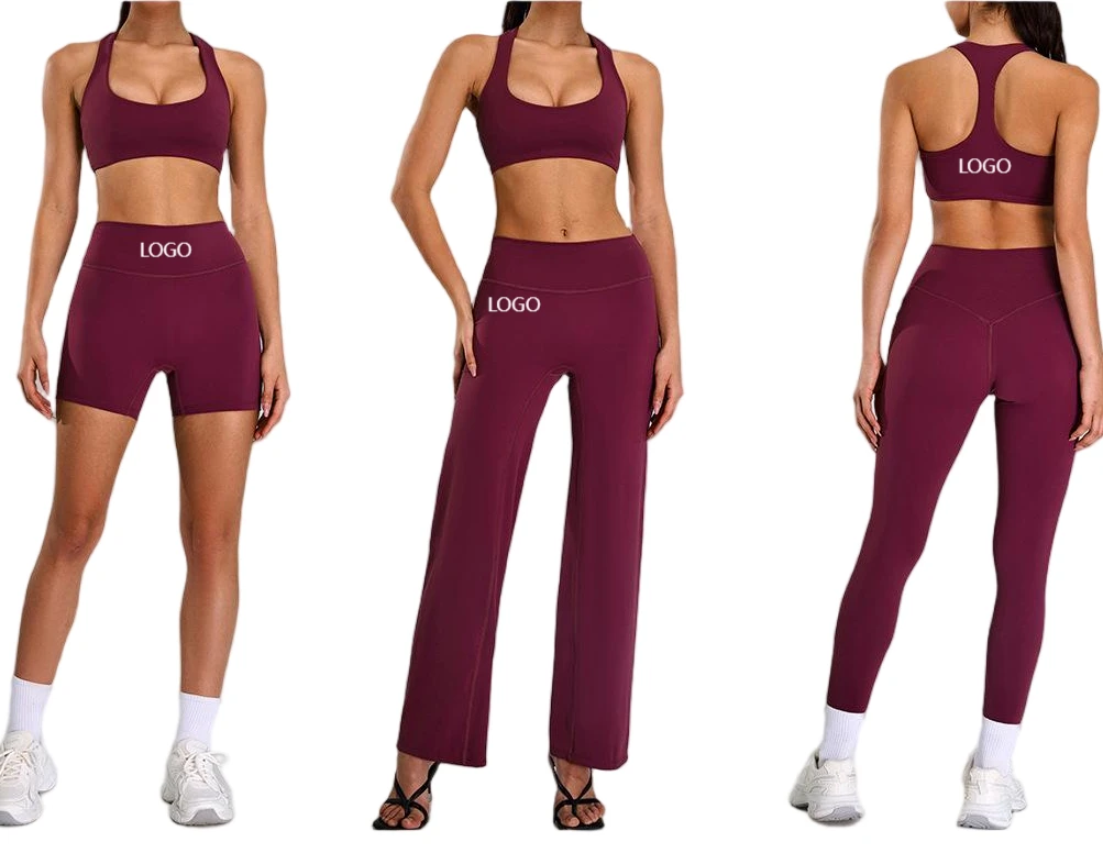 Women's Quick Dry Breathable Activewear 5PCS Set for Indoor Pilates Yoga Sports Excersice Outer Wearable for Running Workouts
