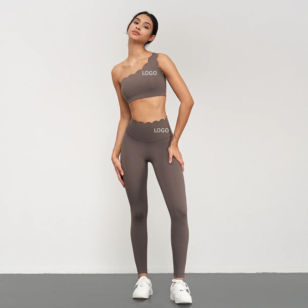Custom Logo Two Piece Yoga Sets Wholesale Fitness Wear for Girls Yoga SetsWomen's Sports Gym Fitness Sets