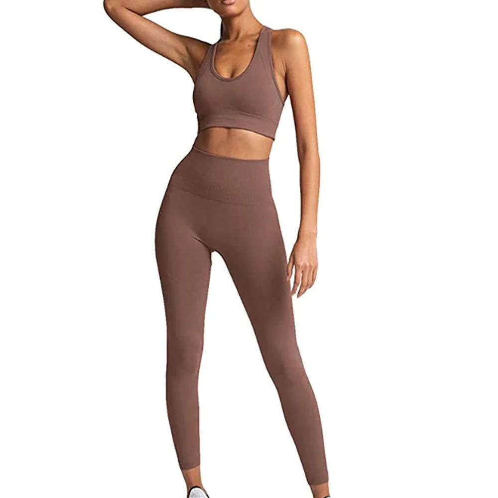 Fitness Wear Lightweight Women Yoga Set With Stretchable Fabric Soft Lining Ideal For Yoga And Balance