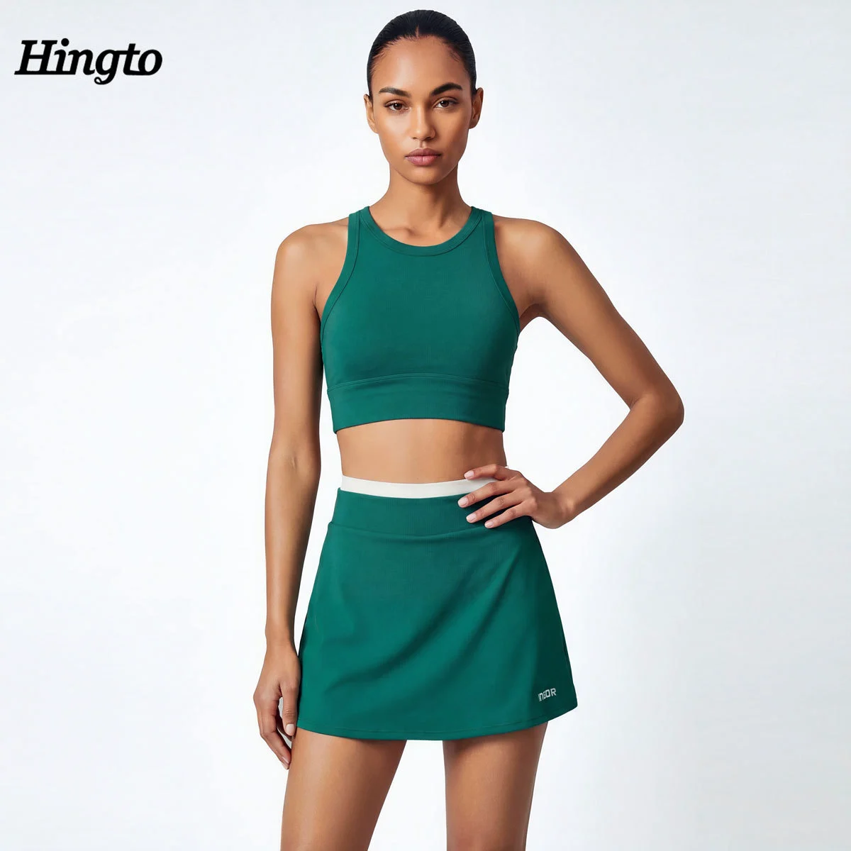 Custom Women's Performance Second Skin Activewear Set Yoga Tennis High Stretch Four-Way Stretch Spandex Nylon Workout-Quick Dry