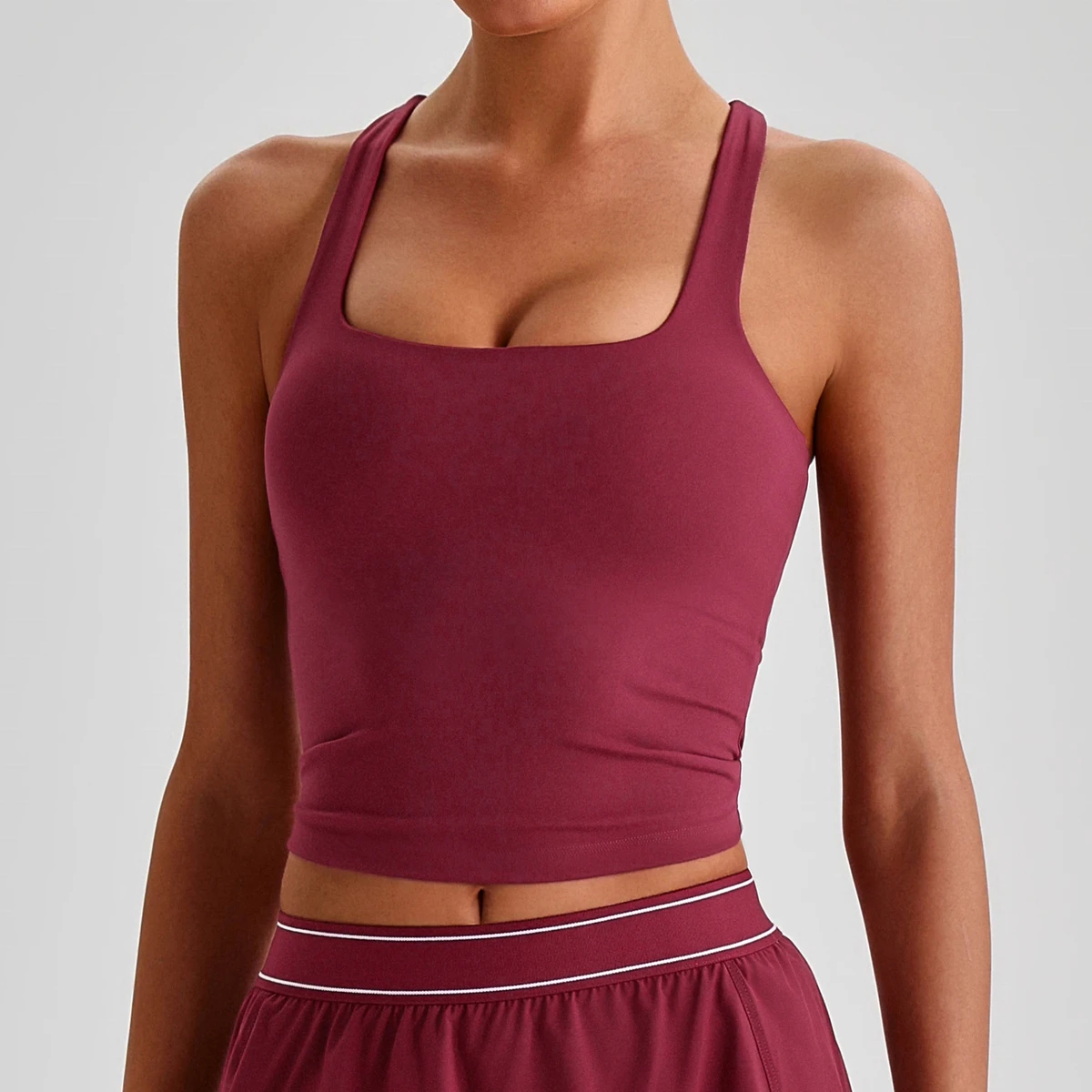 Summer Wholesale Custom Slim Fit Girl'S Quick Dry Crop Tops Wireless High Impact Outdoor Sports Bras