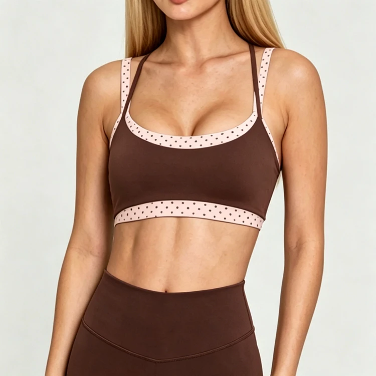 Customization Of Various Yoga Sets Women Fitness Workout Simple Tops Optional Fabrics And Colors Gym Wear Manufacturer