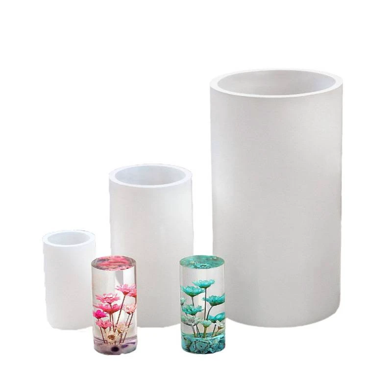 HY Big Cylinder Candle Molds Silicone Cylinder Large Pillar Resin Epoxy Mold for Wax Candle Resin Craft Making