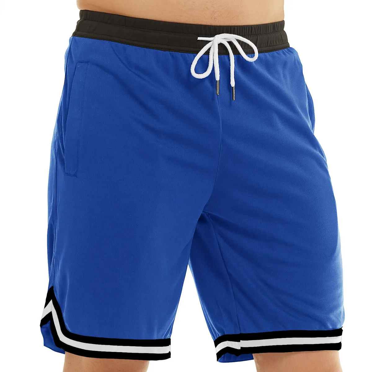 High Quality Custom Lightweight Men Basketball Shorts Waterproof Windproof Plus Size Fabric Elastic Mid Waist Breathable Quick