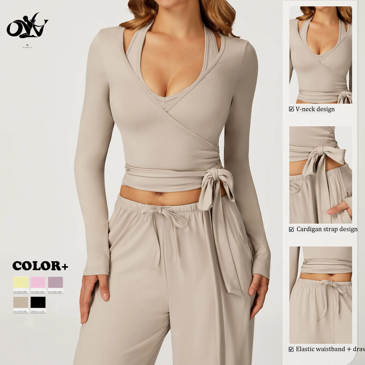 Casual Daily Soft Women's Active Wear Quick-drying Breathable Skin-friendly Sports Fitness Yoga Wear Wholesale 3 Piece Yoga Set