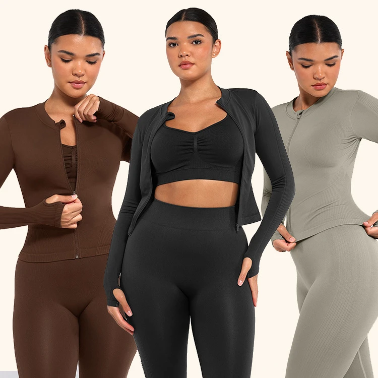 Top Selling Sportswear Crisscross 3 Pieces Workout Set Hi-Waist Leggings Yoga Clothes Plus Size Activewear