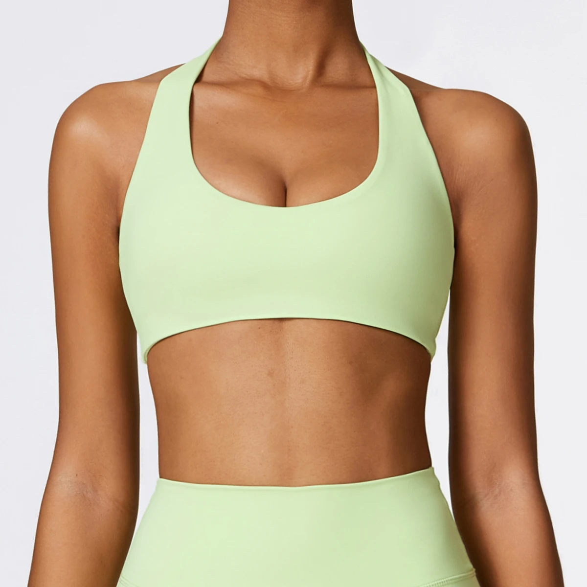 High Quality U Neck Yoga Bra Sports Bras for Women Custom Fitness Workout Gym Sexy Backless Bra Gym Crop Top