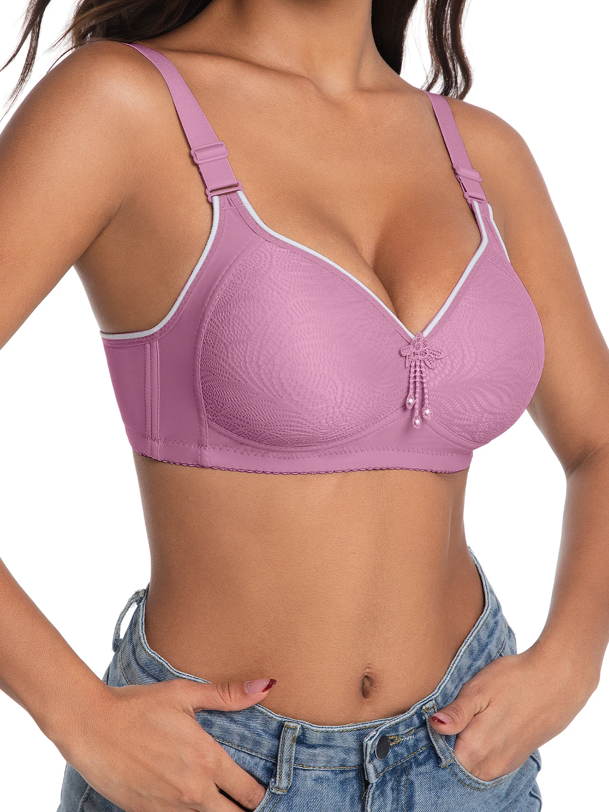 Light Support Breathable Thin Sports Bra Nylon Elastane Knitted Quick Dry Wireless Yoga Fitness Ladies