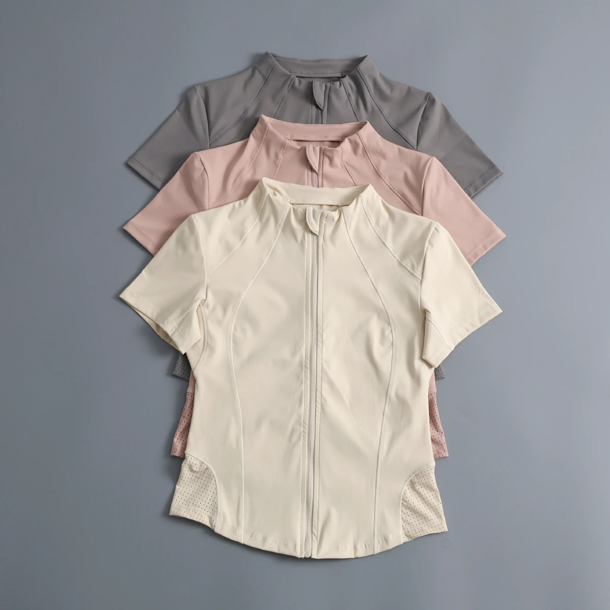 New Sports Nine Quarter Sleeve Top Women's Summer Slimming Quick-drying Breathable Running Yoga T-shirt Outdoor