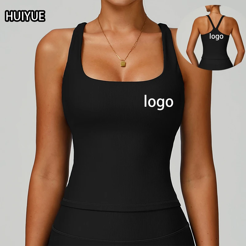 Women's Lightweight Breathable Quick Dry Slim-Fit Sports Bra Camisole Workout Tank Top Pilates Gym Fitness Yoga Polyester/Nylon