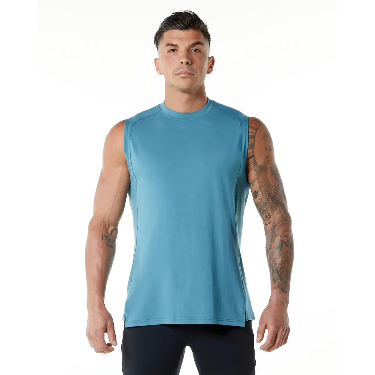 OEM High Quality Men's Summer Tank Top Breathable Knitted Spandex/Cotton Sleeveless Gym Workout Wear Customizable for Online