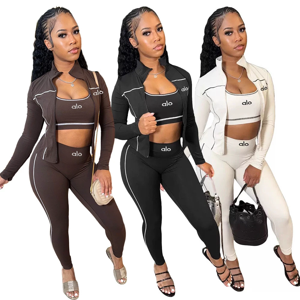 DD0160 European American-style Cross-border New Casual Fashionable Sports Suit Breathable Sweat-Absorbent Slim-Fit Yoga Set