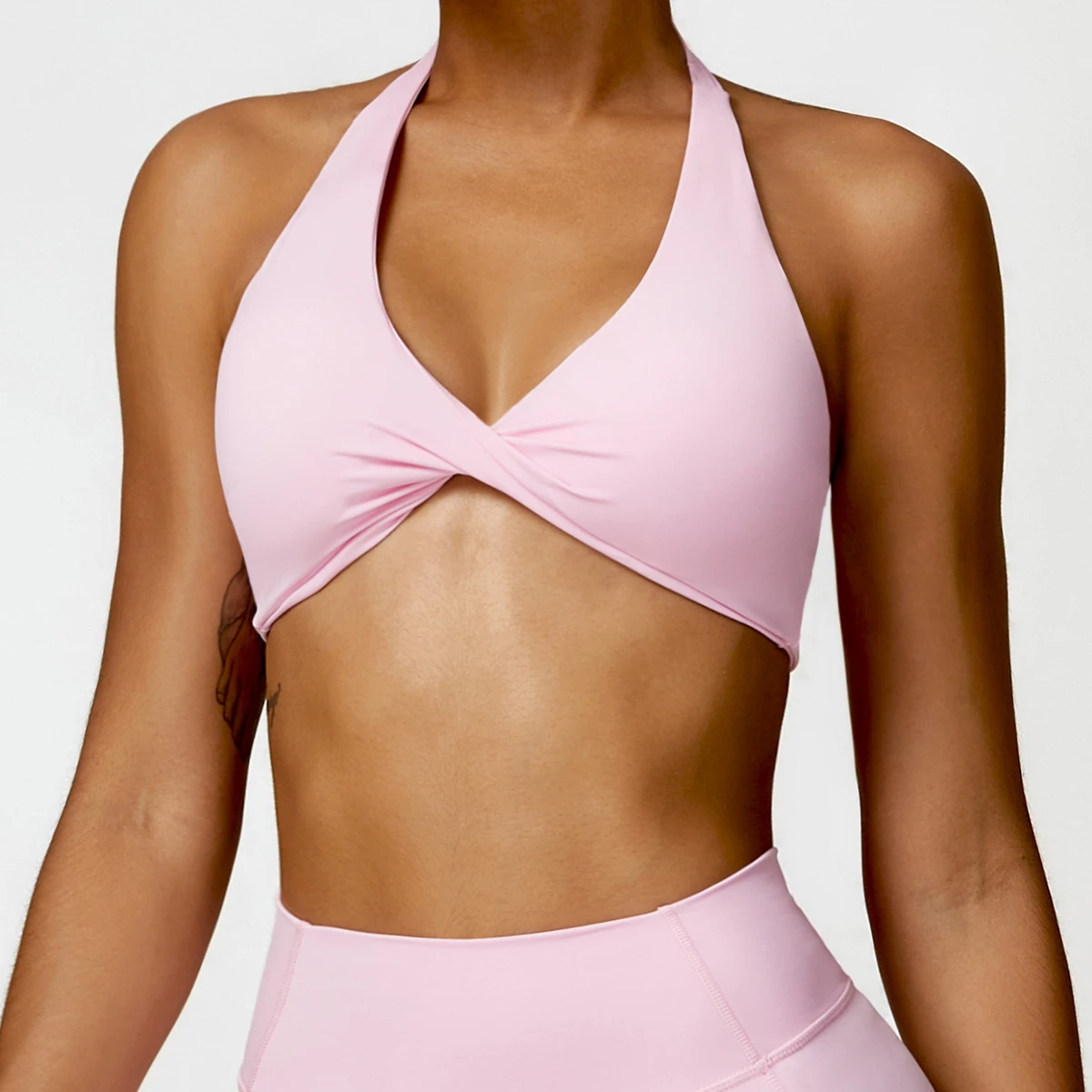 Lightweight Yoga Crop Top Breathable Sports Bra for Women Workout Running