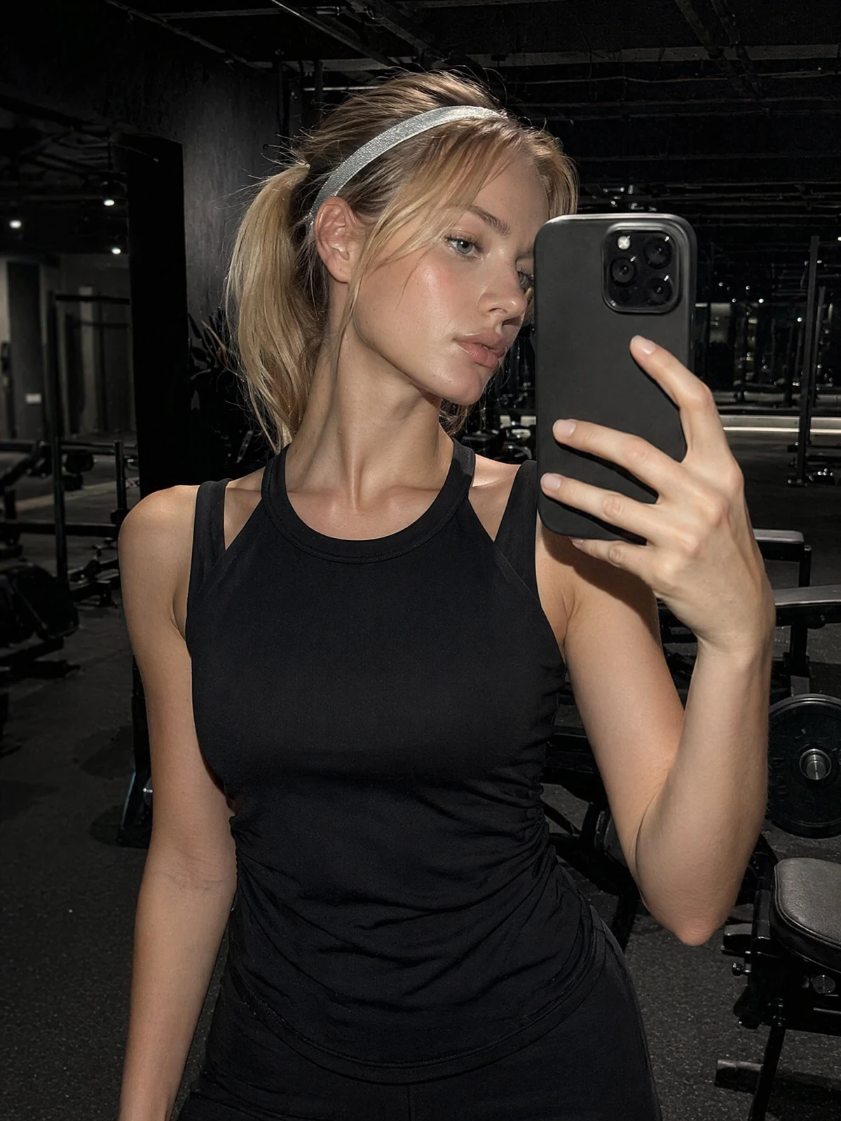 Women 2-in-1 Yoga Tank Top Double Strap Racerback Breathable Quick Dry Nylon Spandex Fitted Body Shaping Cami Fitness Workout