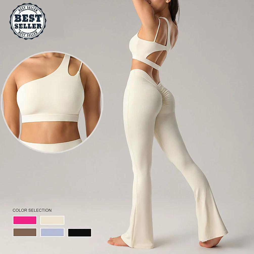 Sports Tops Ladies Breathable Women Yoga One Shoulder Design High Support Workout Crop Top High Quality Training Bras