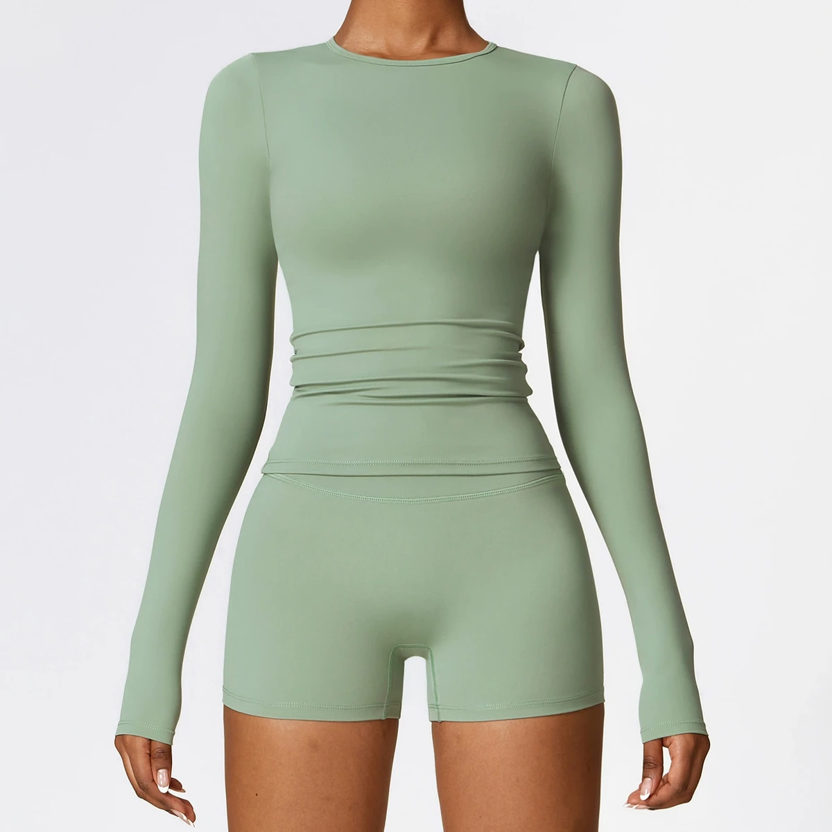 NO MOQ Hang Tags Packing Bags Women's High Strength Regular Fit Long Sleeve Breathable Lightweight Plus Size Gym Fitness Yoga