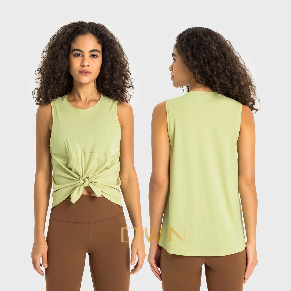 High Quality Summer New Thin Breathable Ice Feel Loose Strap Quick Drying Fashion Outwear Women Yoga Training Fitness Shirt Top