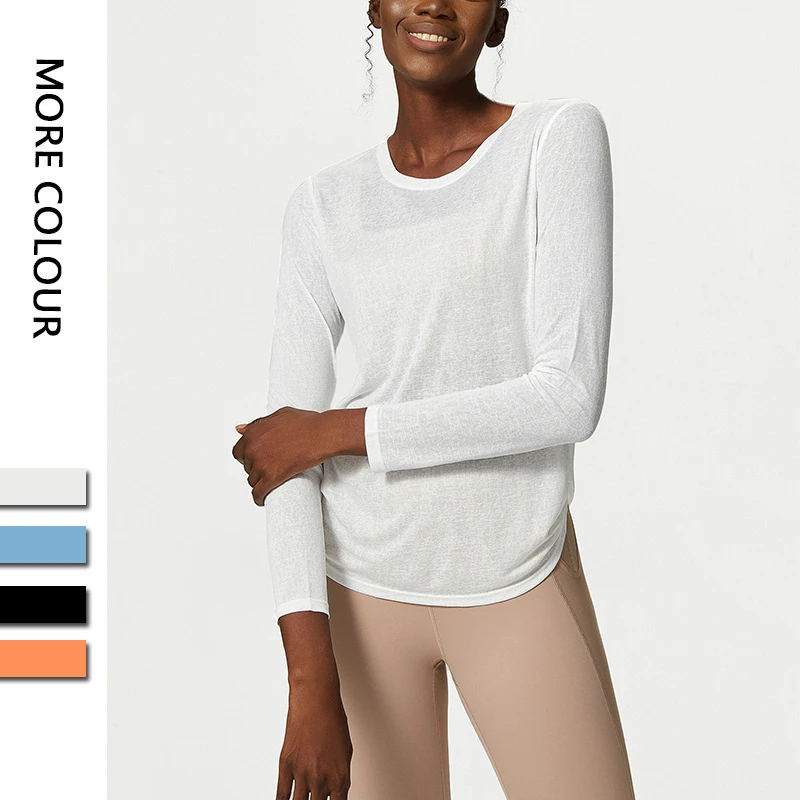 New Quick Dry Fitness Tops Loose Sports Cover up Sunscreen Tops Yoga Coat Ladies