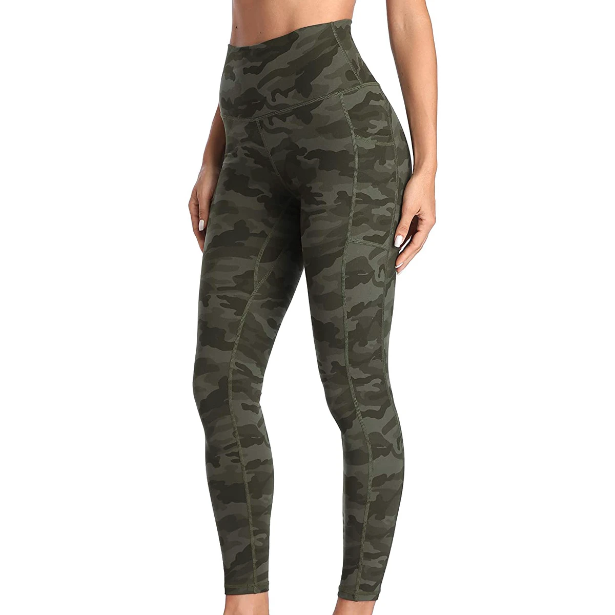 Women Organic Cotton Hemp Leggings High Waist Thin Base Layer Yoga Pants with Side Pocket for Sport Fitness with Oem Service