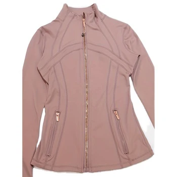 Lightweight Women Yoga Jacket Breathable Stretch Activewear Top for Gym Workout Running Fitness Wear