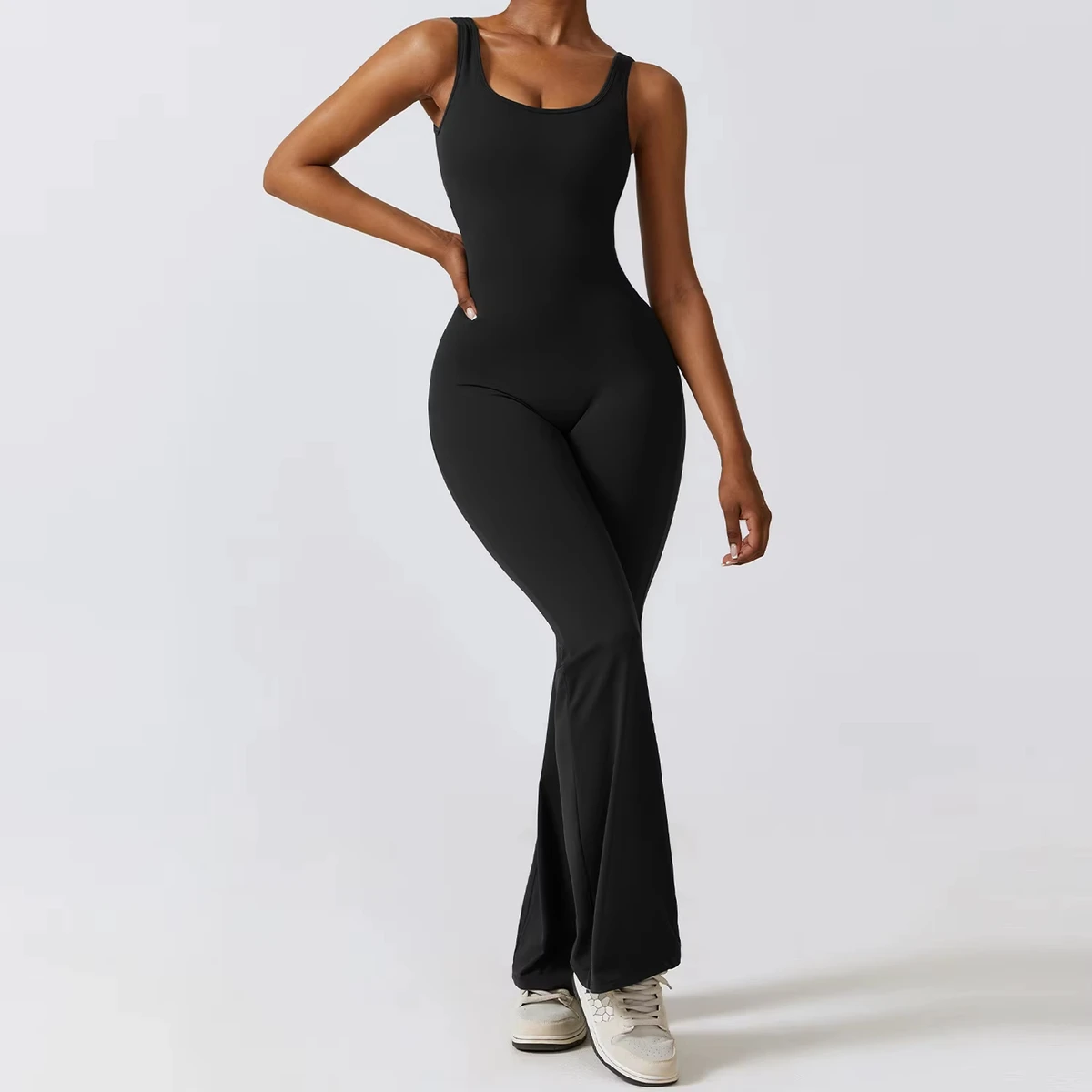 Long Sleeved Yoga Set One-piece Women Sportswear Gym Jumpsuits Workout Legging Fitness Pant Bodysuit