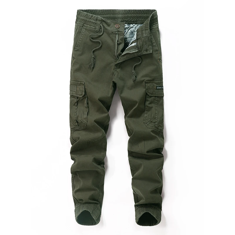 Hot Sale BAWANGCHENG Waterproof Breathable Elastic Sports Joggers New Design Pockets Cotton Spandex Plus Size Cargo Pants