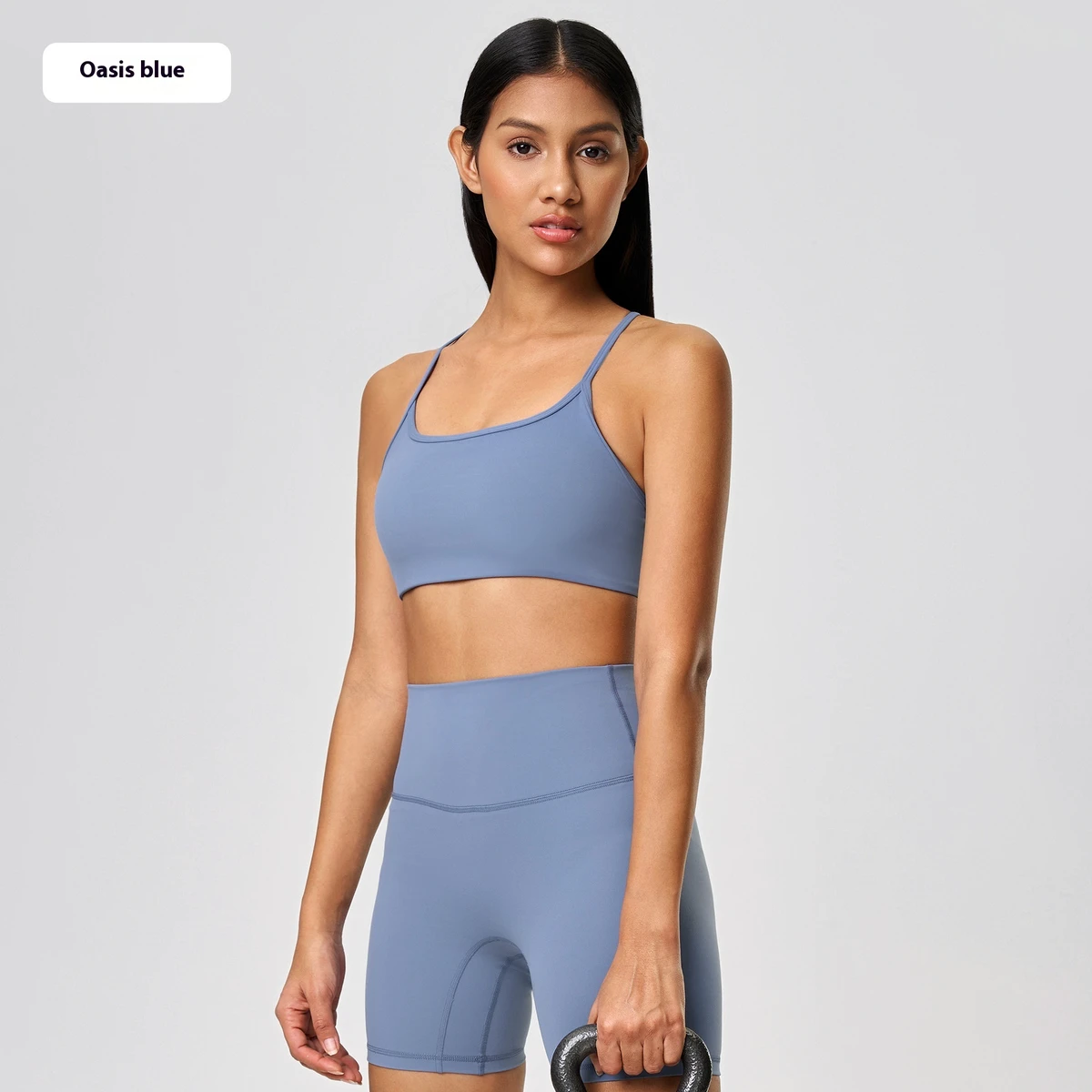 DW399 Active Sports Yoga Bra Cross Back Breathable High Support Removable Chest Pad Printed Spandex/Nylon Fitness Running Europe