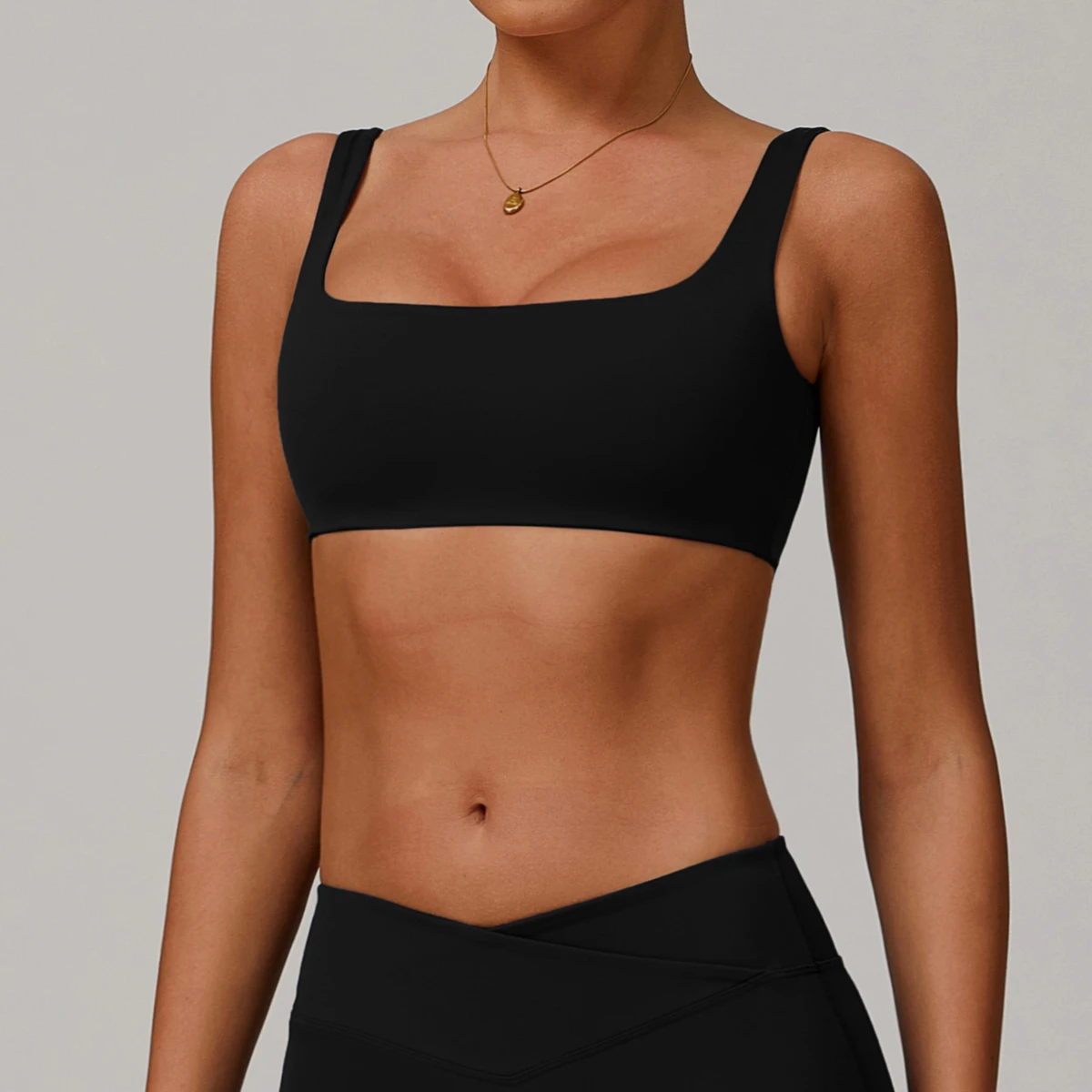 Women's Backless High Support Spandex/Nylon Sports Bra Quick-drying Running Tight Casual Fitness Yoga Clothing