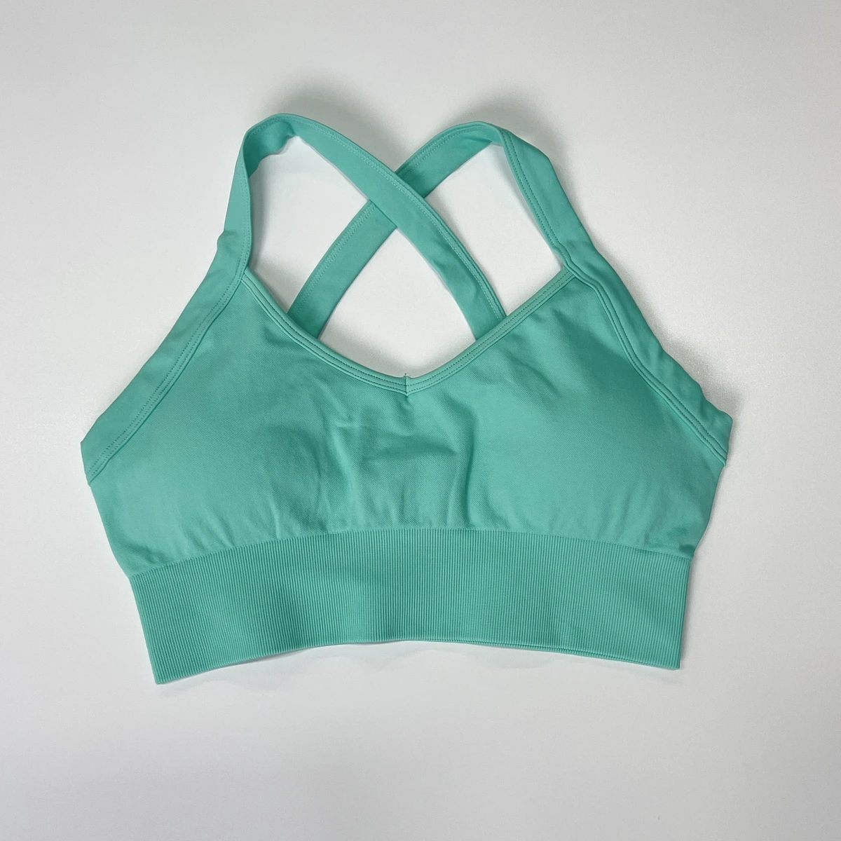 Seamless Peach Hip Fitness Suit Sports Underwear Bra Outer Wear Quick-drying Breathable Tight Yoga Pants Women Front Medium