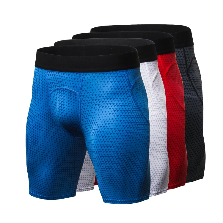 Cheap New 3D Printing Men's Compression Sport Gym Shorts Tight Basketball Shorts