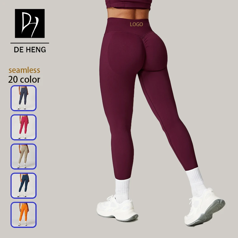 High Waist Seamless Trim Fit Quick-Dry Lady One Piece Custom Sports Yoga Fitness High Quality Gym Workout Leggings For Women